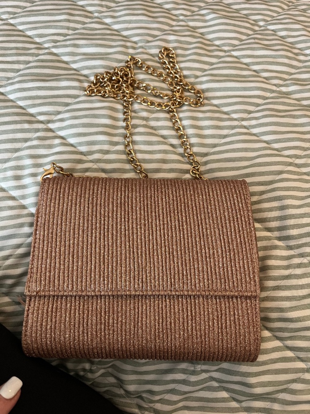 Pink and Gold purse